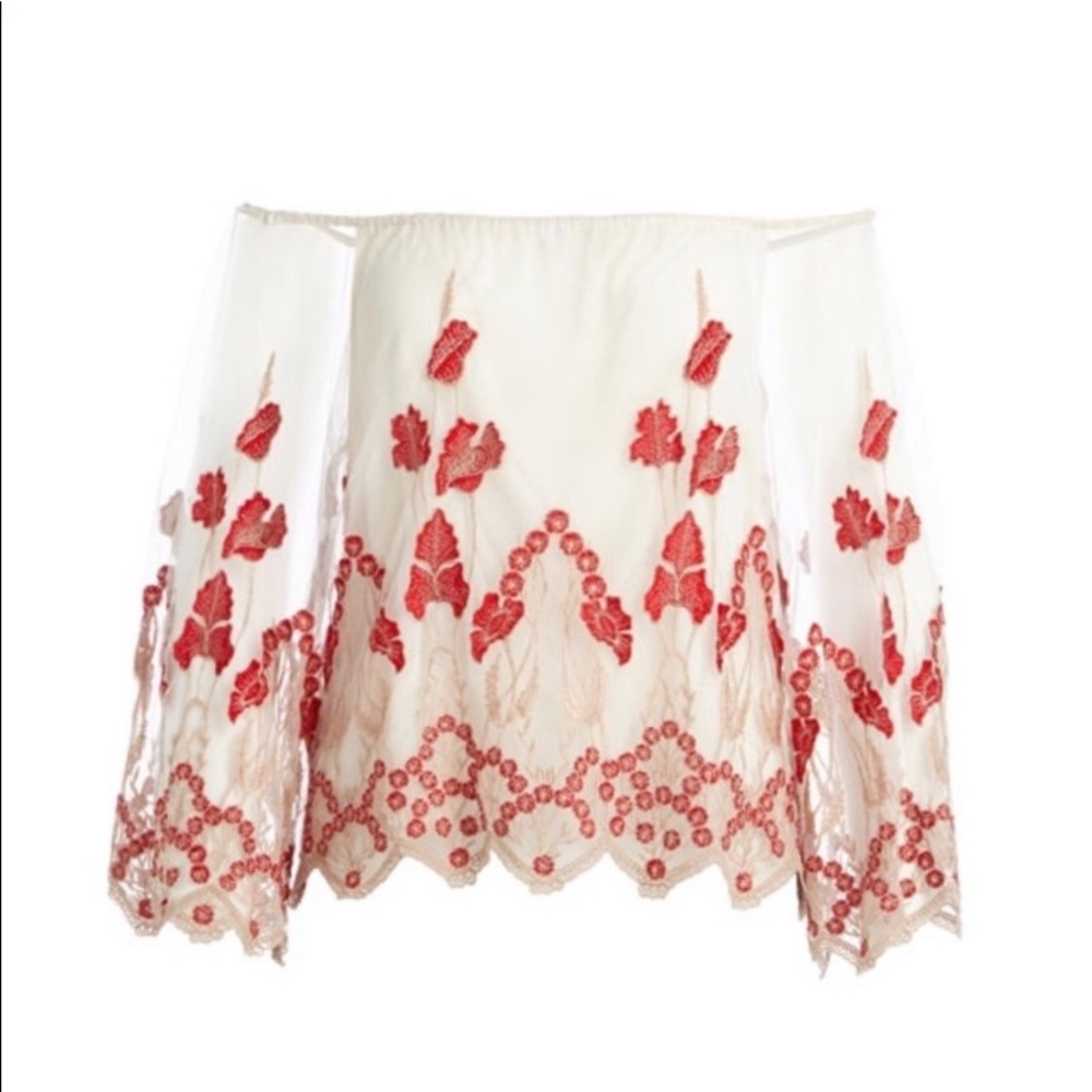 Alice and Olivia embroidered top
